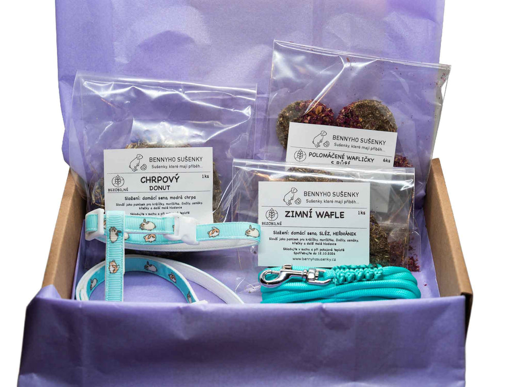 Vánoční balíček pro králíka MALGIE zima, paracord